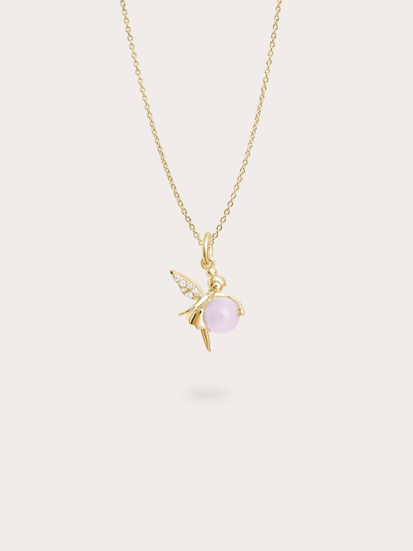 Love Fairy Necklace - Rose Quartz