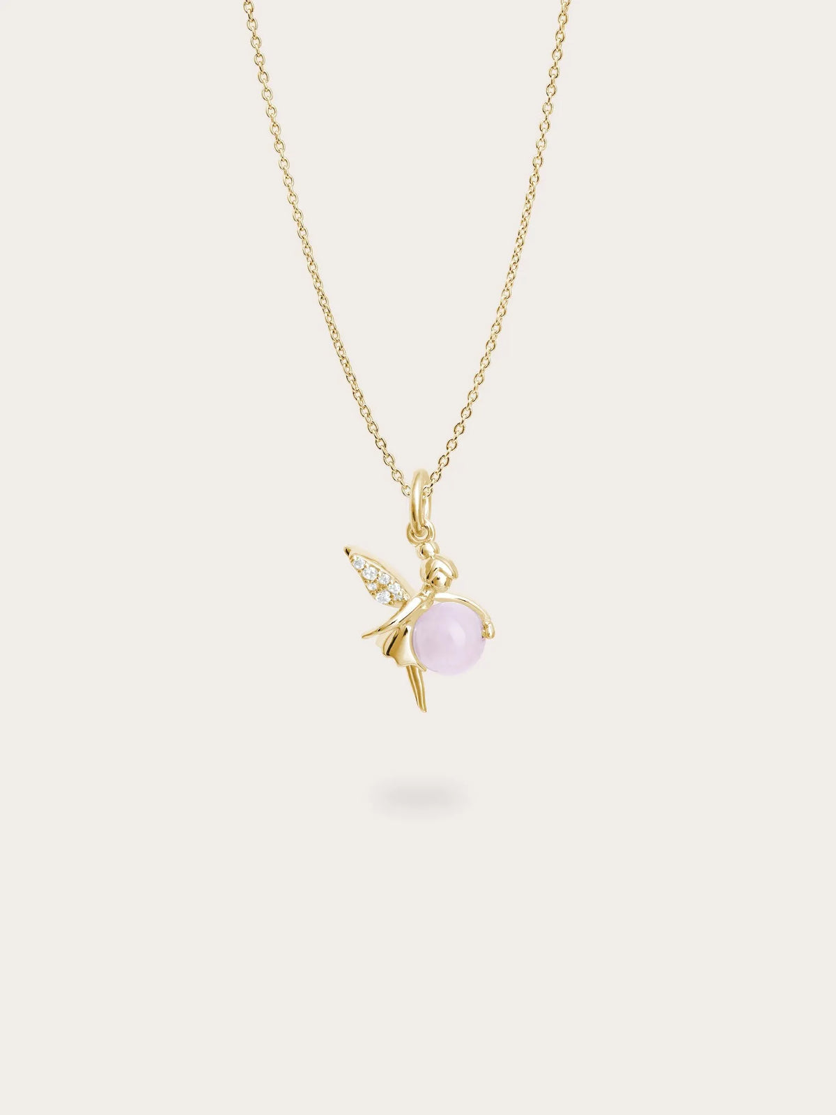 Love Fairy Necklace - Rose Quartz