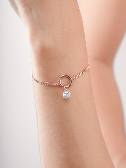 March Birthstone Charm Aquamarine 18K Rose Gold (2) – Mondays Made Flower & Birthstone Jewelry Singapore