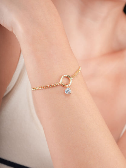 March Birthstone Charm Aquamarine 18K Gold (2) – Mondays Made Flower & Birthstone Jewelry Singapore
