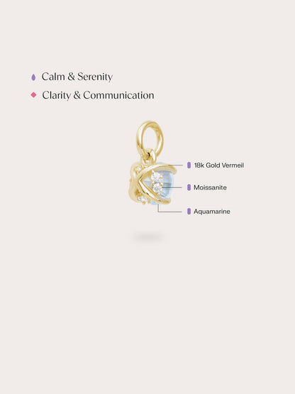 March Birthstone Charm Aquamarine 18K Gold (4) – Mondays Made Flower & Birthstone Jewelry Singapore
