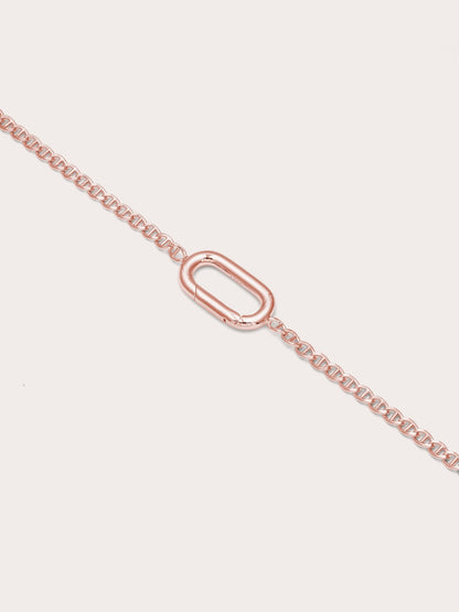 Mariner Chain Charm Bracelet 18K Rose Gold (1) – Mondays Made Flower & Birthstone Jewelry Singapore