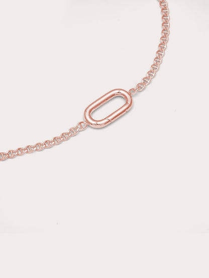 Mariner Chain Charm Bracelet 18K Rose Gold (2) – Mondays Made Flower & Birthstone Jewelry Singapore