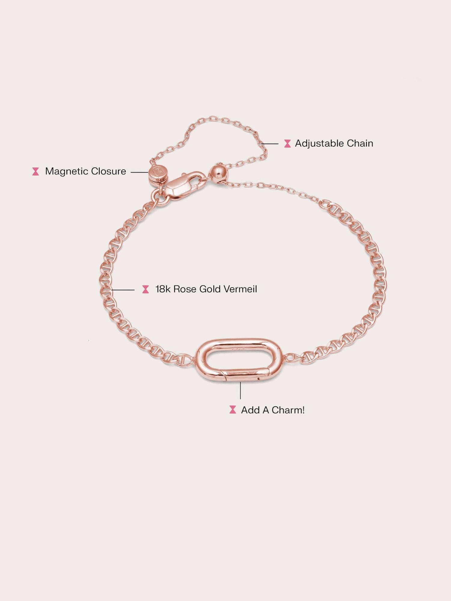 Mariner Chain Charm Bracelet | Mondays Made