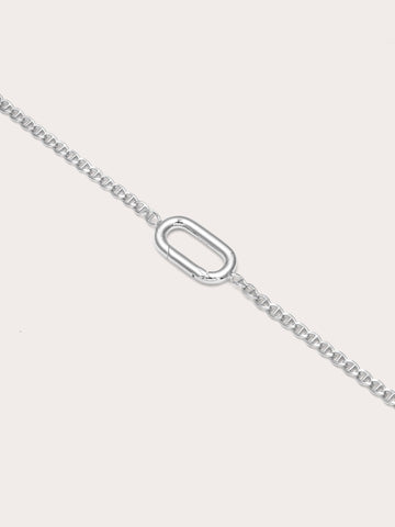 Mariner Chain Charm Bracelet S925 Silver Rhodium (1) – Mondays Made Flower & Birthstone Jewelry Singapore