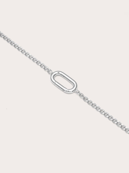Mariner Chain Charm Bracelet S925 Silver Rhodium (1) – Mondays Made Flower & Birthstone Jewelry Singapore