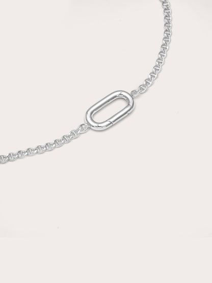 Mariner Chain Charm Bracelet S925 Silver Rhodium (2) – Mondays Made Flower & Birthstone Jewelry Singapore