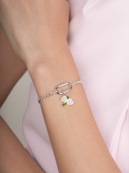 Mariner Chain Charm Bracelet S925 Silver Rhodium (3) – Mondays Made Flower & Birthstone Jewelry Singapore