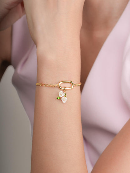 Mariner Chain Charm Bracelet 18K Gold (4) – Mondays Made Flower & Birthstone Jewelry Singapore