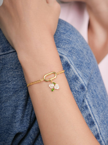 Mariner Chain Charm Bracelet 18K Gold (6) – Mondays Made Flower & Birthstone Jewelry Singapore
