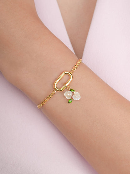 Mariner Chain Charm Bracelet 18K Gold (5) – Mondays Made Flower & Birthstone Jewelry Singapore