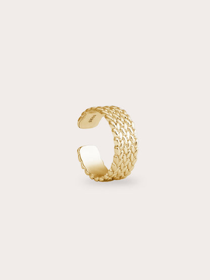 Mesh Chain Ring 18K Gold (3) – Mondays Made Flower & Birthstone Jewelry Singapore
