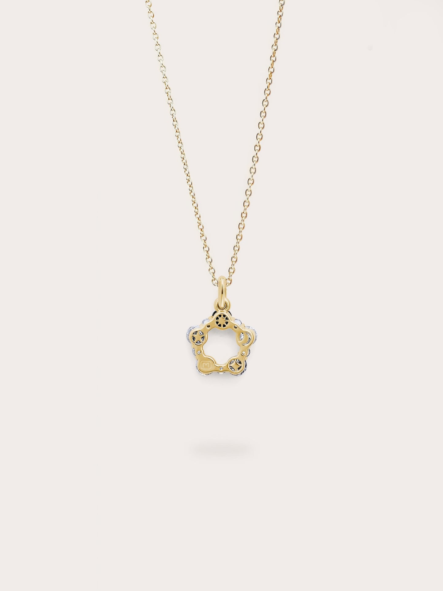 Midnight Glow Moissanite Cluster Necklace