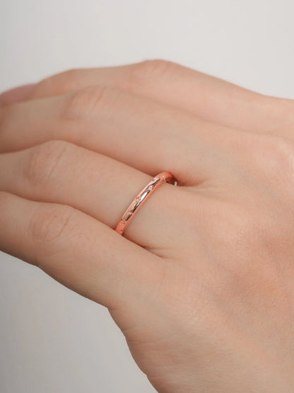 Lilac Sunset Moissanite Eternity Band