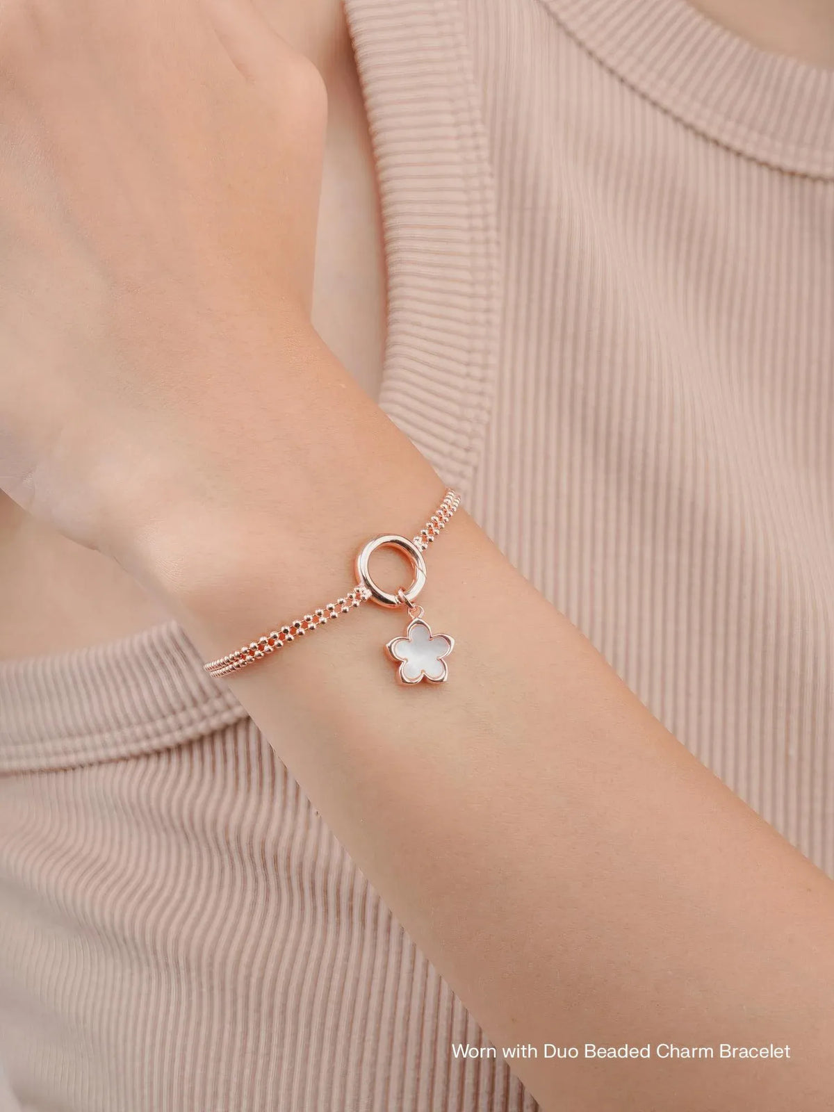 Mother of Pearl Sakura Reversible Charm