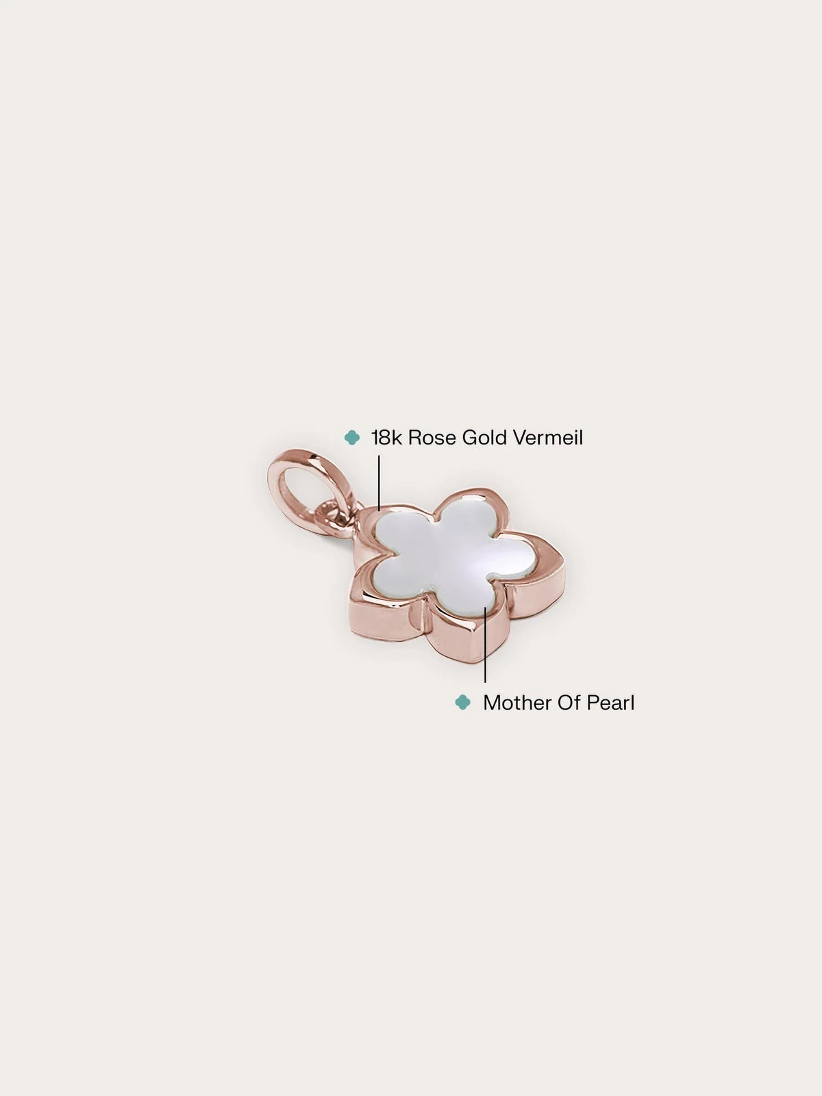 Mother of Pearl Sakura Reversible Charm