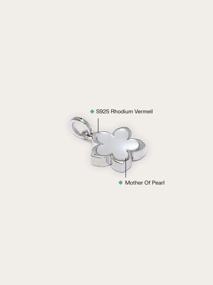 Mother of Pearl Sakura Reversible Charm