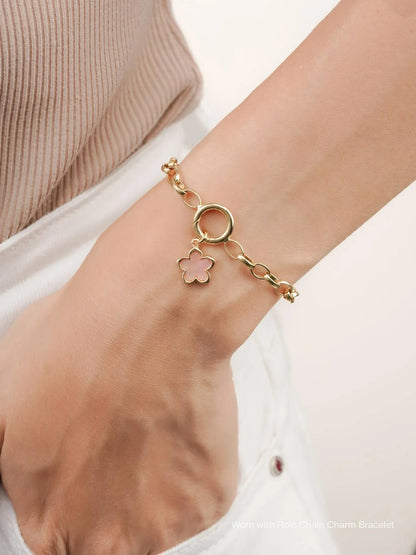 Mother of Pearl Sakura Reversible Charm