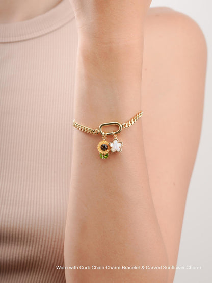 Mother of Pearl Sakura Charm 18K Gold (3) – Mondays Made Flower & Birthstone Jewelry Singapore