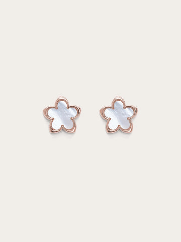 Mother of Pearl Sakura Stud Earrings