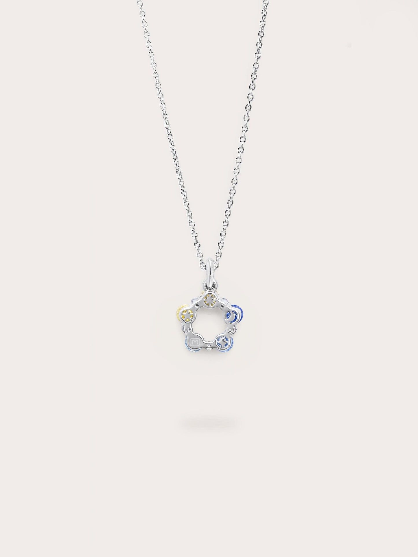Beachside Moissanite Cluster Necklace
