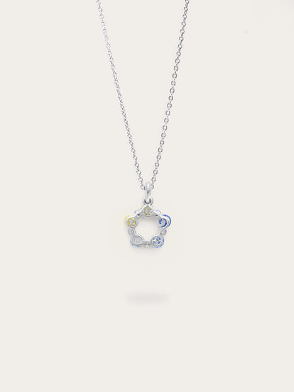 Beachside Moissanite Cluster Necklace