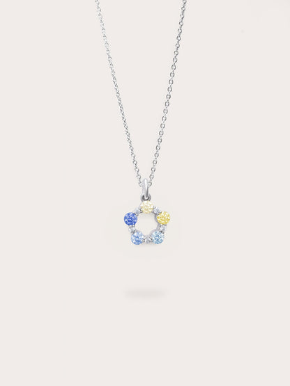 Mth Beachside Moissanite Necklace S925 Silver Rhodium (1) – Mondays Made Flower & Birthstone Jewelry Singapore