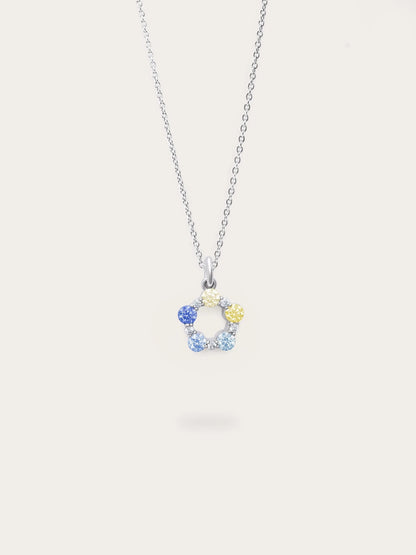Beachside Moissanite Cluster Necklace