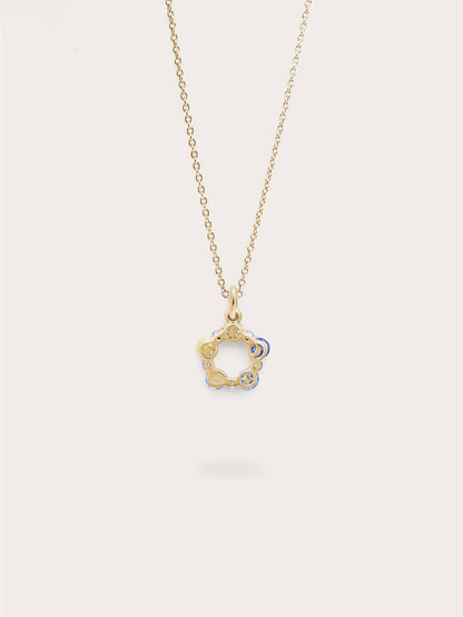 Mth Beachside Moissanite Necklace 18K Gold (2) – Mondays Made Flower & Birthstone Jewelry Singapore