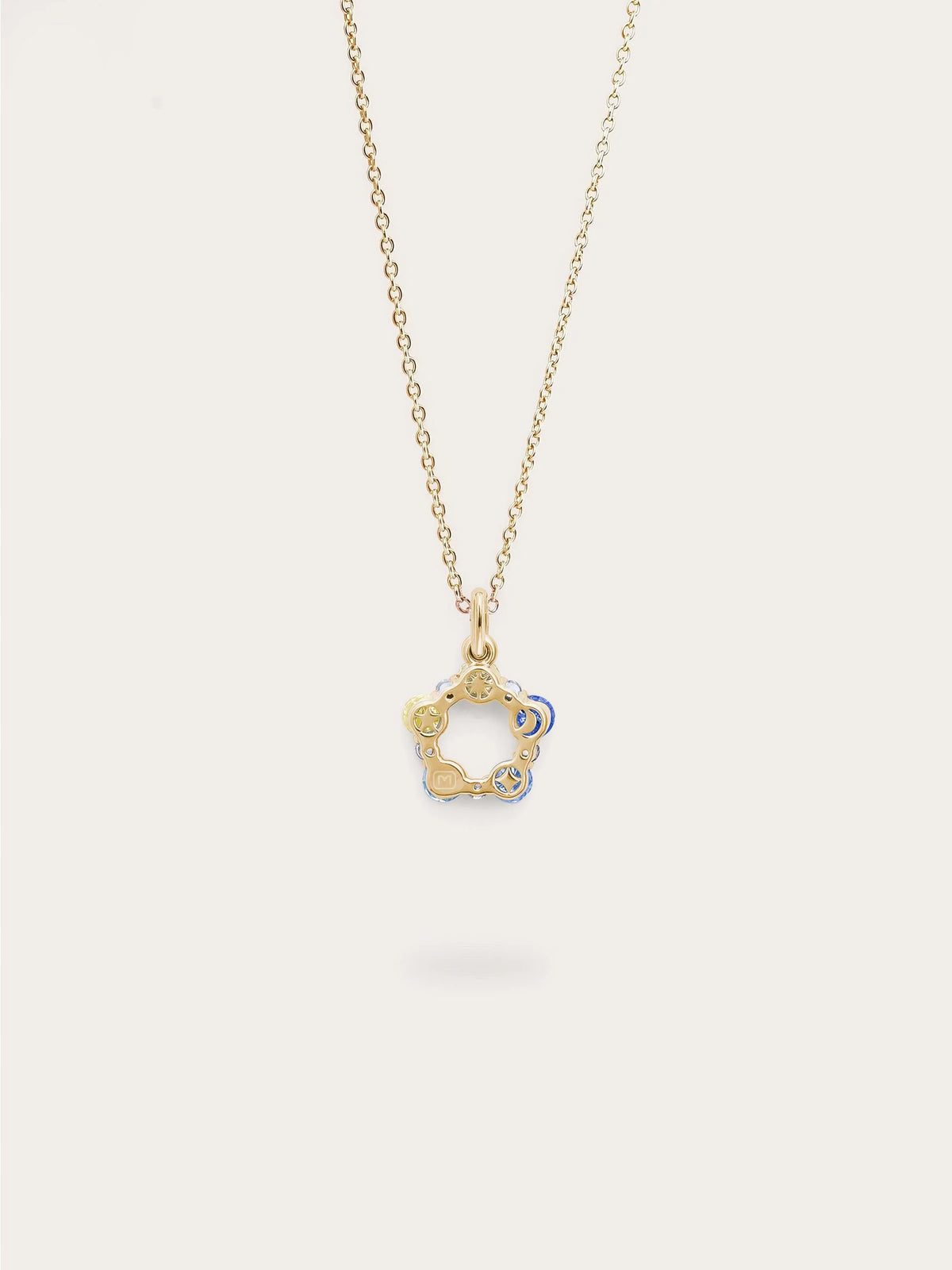 Beachside Moissanite Cluster Necklace