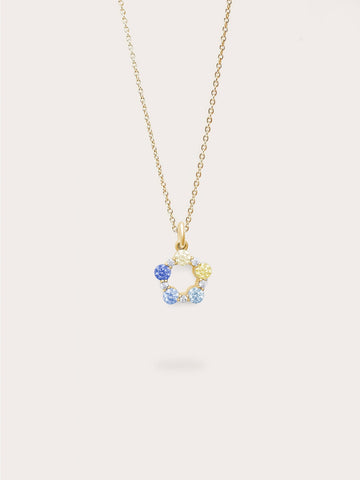 Mth Beachside Moissanite Necklace 18K Gold (1) – Mondays Made Flower & Birthstone Jewelry Singapore