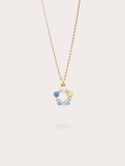 Mth Beachside Moissanite Necklace 18K Gold (1) – Mondays Made Flower & Birthstone Jewelry Singapore