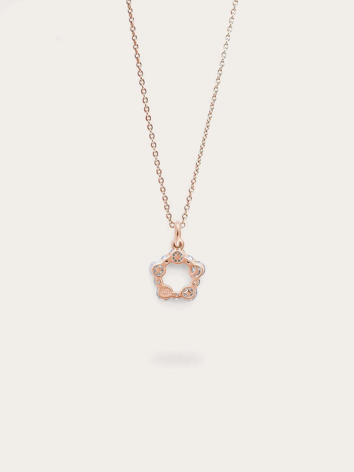 Snowfall White Moissanite Cluster Necklace