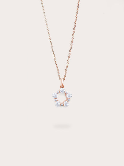 Mth White Moissanite Necklacerg – Mondays Made Flower & Birthstone Jewelry Singapore