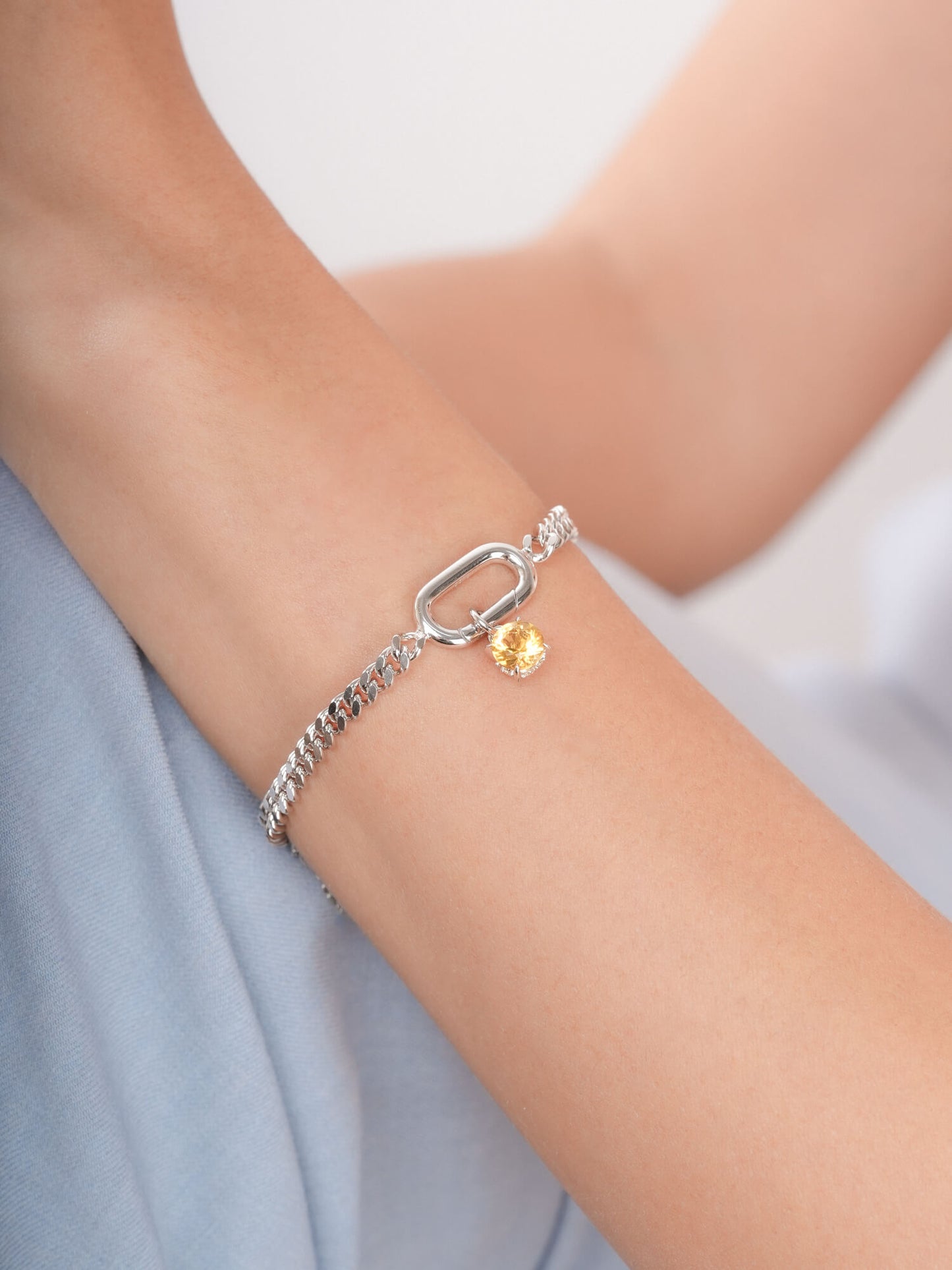 November Birthstone Charm - Citrine