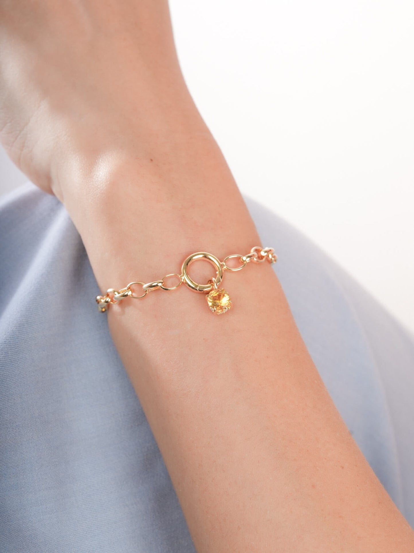 November Birthstone Charm - Citrine