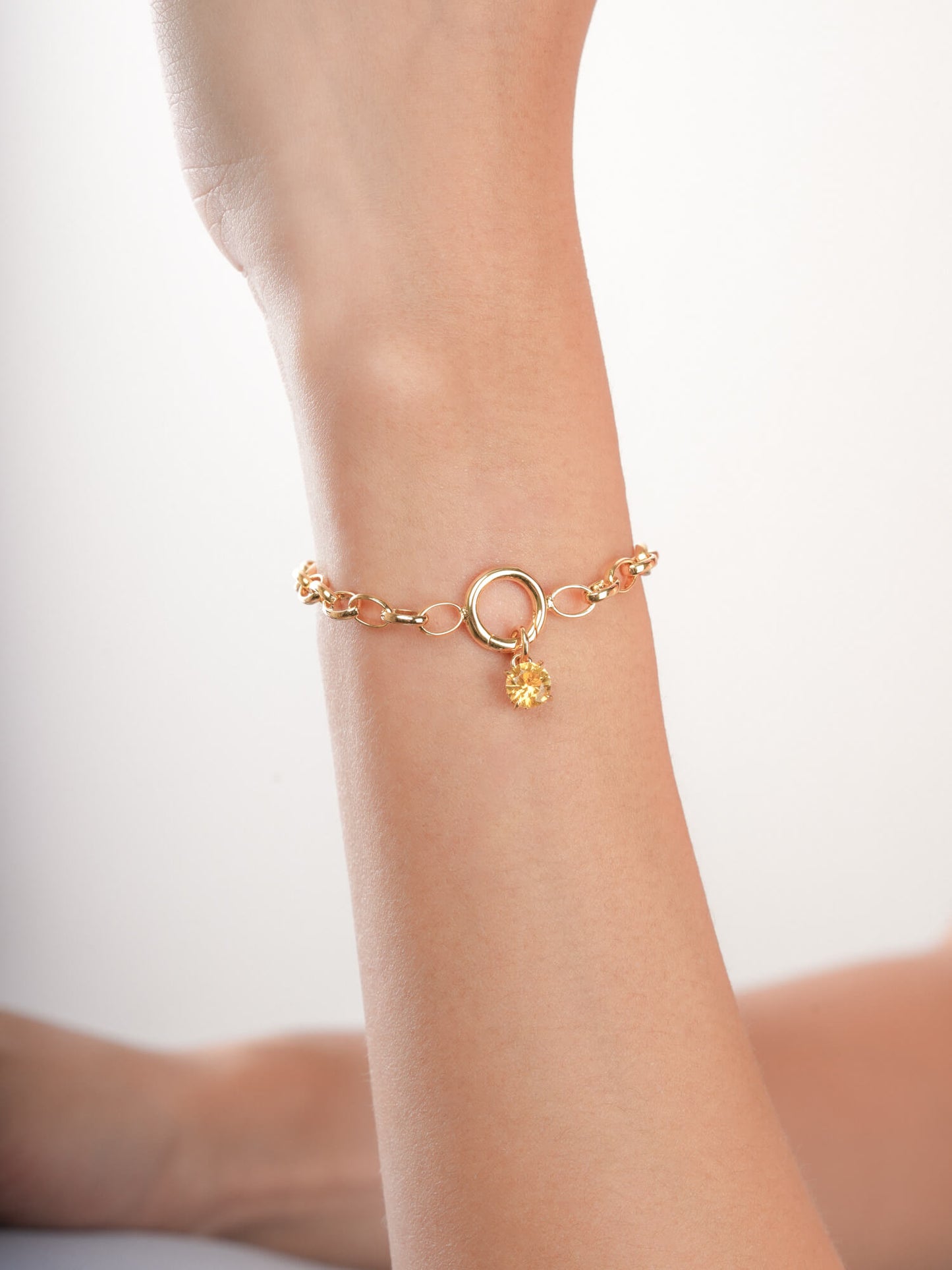 November Birthstone Charm - Citrine