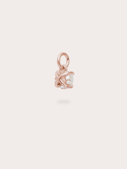 October Birthstone Charm Opal 18K Rose Gold (5) – Mondays Made Flower & Birthstone Jewelry Singapore