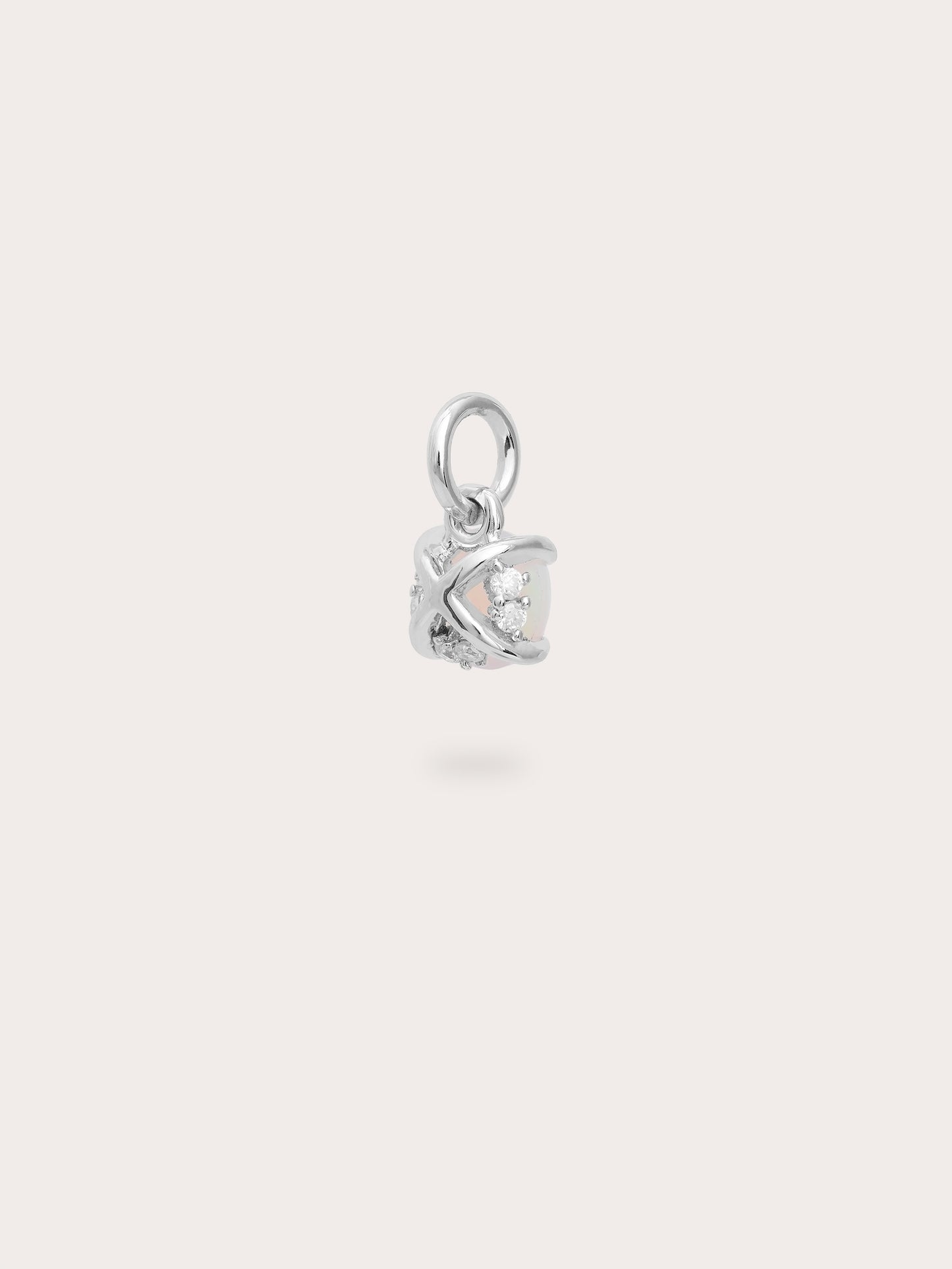 October Birthstone Charm - Opal
