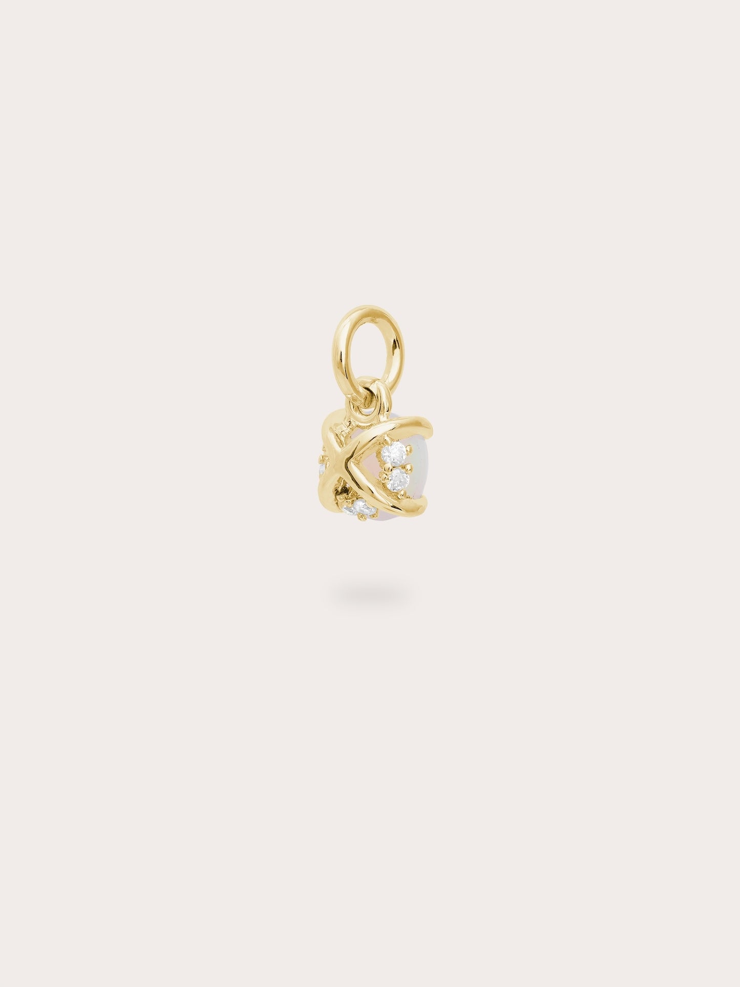 October Birthstone Charm - Opal