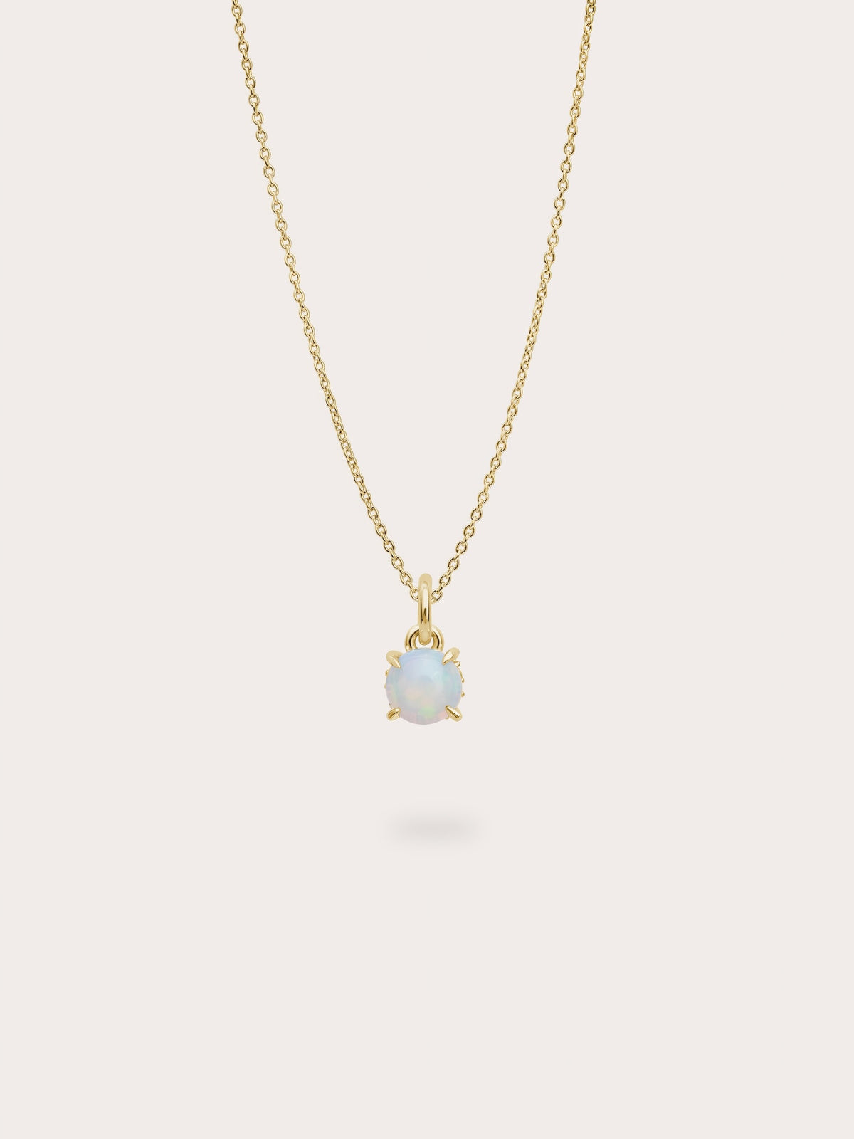 October Birthstone Necklace Opal 18K Gold (1) – Mondays Made Flower & Birthstone Jewelry Singapore