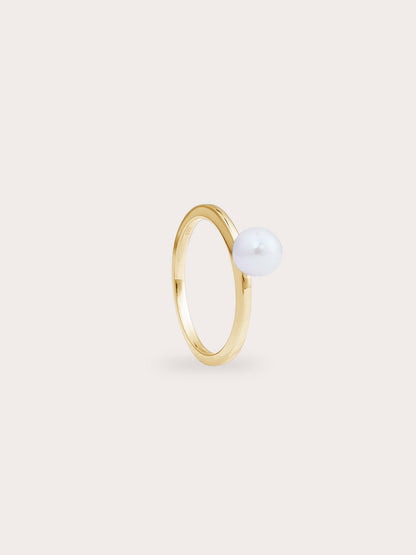 Pearl Ring 18K Gold – Mondays Made Flower & Birthstone Jewelry Singapore