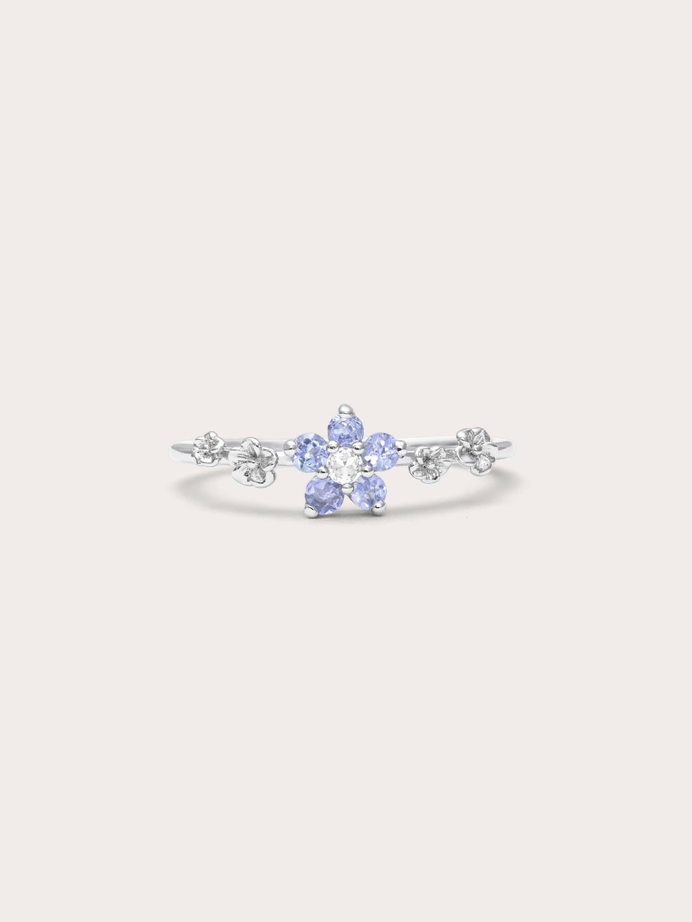 Periwinkle Blossom Ring - Tanzanite