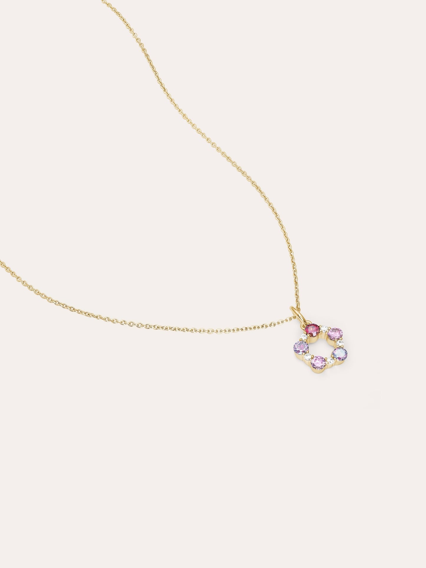 Pink Meadows Moissanite Cluster Necklace