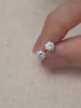 Martini Moissanite Stud Earrings (0.5ct) in 18k Rose Gold Vermeil from Mondays Made