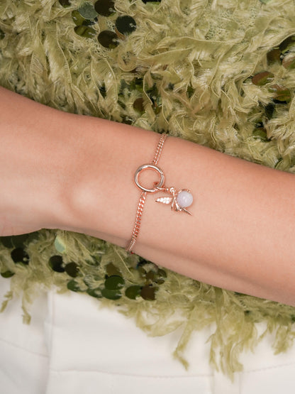 Prosperity Fairy Charm Lavender Jadeite 18K Rose Gold (1) – Mondays Made Flower & Birthstone Jewelry Singapore