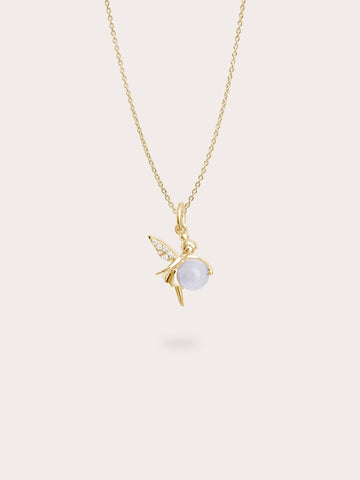 Prosperity Fairy Necklace Jadeite 18K Gold (1) – Mondays Made Flower & Birthstone Jewelry Singapore