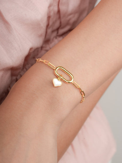 Puffy Heart Reversible Charm 18K Gold (2) – Mondays Made Flower & Birthstone Jewelry Singapore