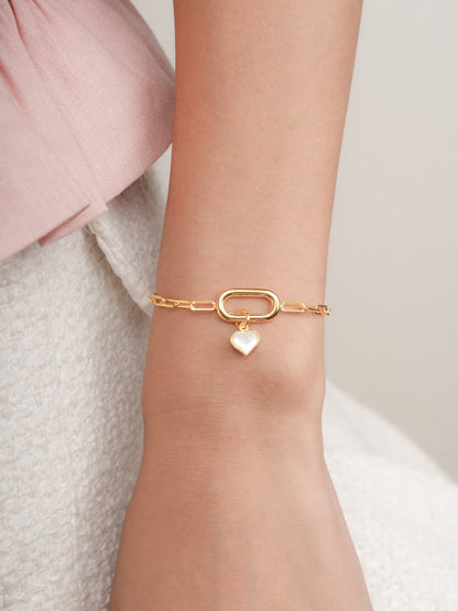 Puffy Heart Reversible Charm 18K Gold (3) – Mondays Made Flower & Birthstone Jewelry Singapore
