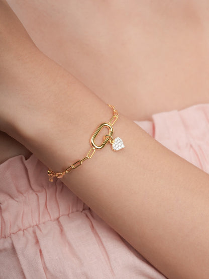 Puffy Heart Reversible Charm 18K Gold (4) – Mondays Made Flower & Birthstone Jewelry Singapore